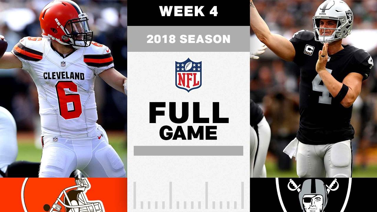 Baker Mayfield's First Career Start With the Browns vs. Raiders | Full Game | NFL 2018 Season Week 4