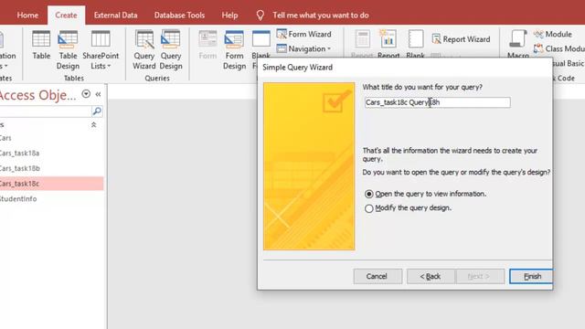 Task 18h IGCSE ICT Hodder Education - Microsoft Access DBMS (Query a database table)