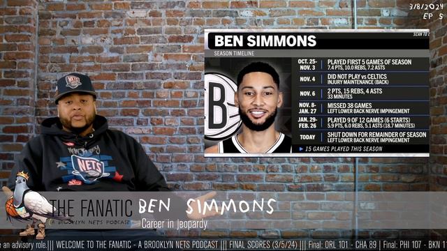 The Fanatic - 🚨 Ben Simmons OUT for the season 🚨