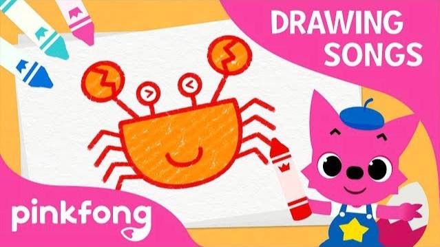 How to Draw a Crab | Drawing Songs with Pinkfong | Pinkfong Songs for Children