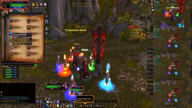 Multiboxing WoW MoP: 4x Shaman 1x Druid (Level 54-57)