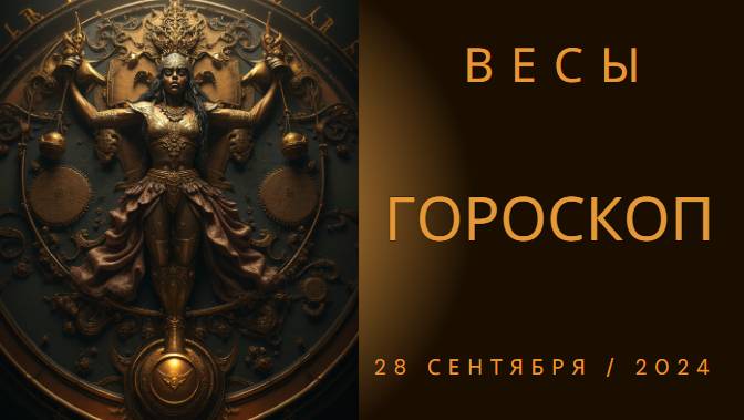 Гороскоп на 28 сентября для Весов: Найди баланс в своём дне! ⚖️