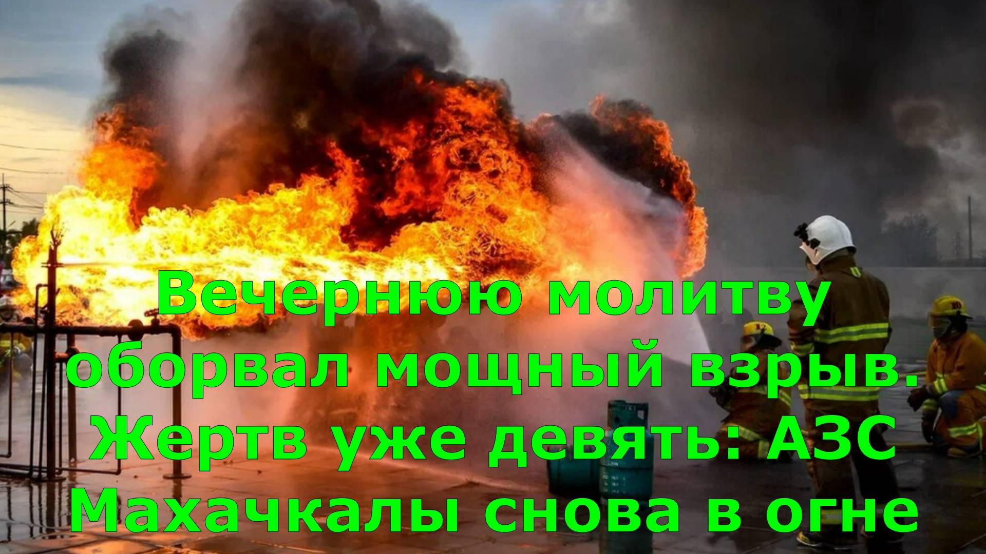 Вечернюю молитву оборвал мощный взрыв. Жертв уже девять: АЗС Махачкалы снова в огне