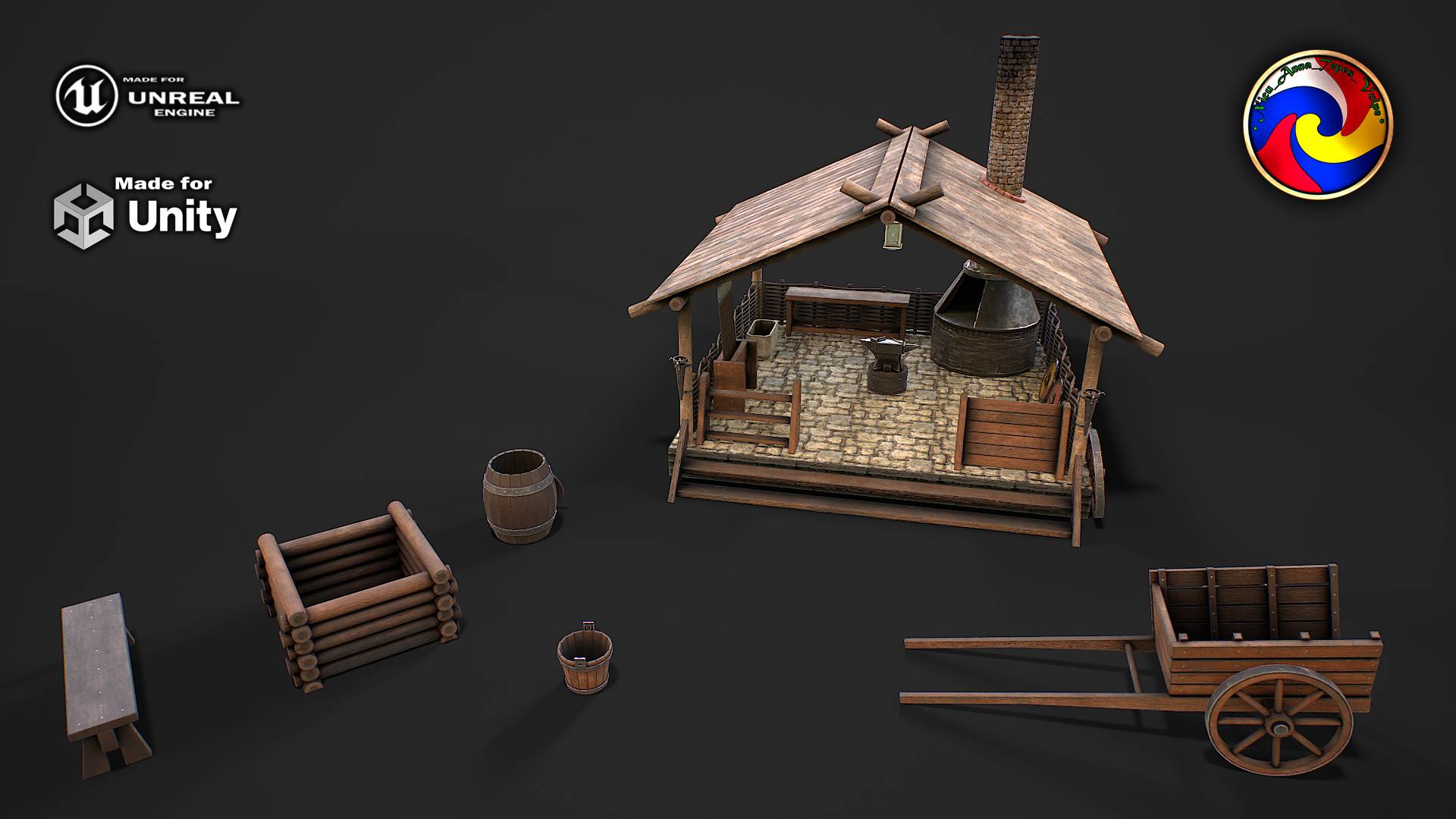 Medieval_forge_3D_model