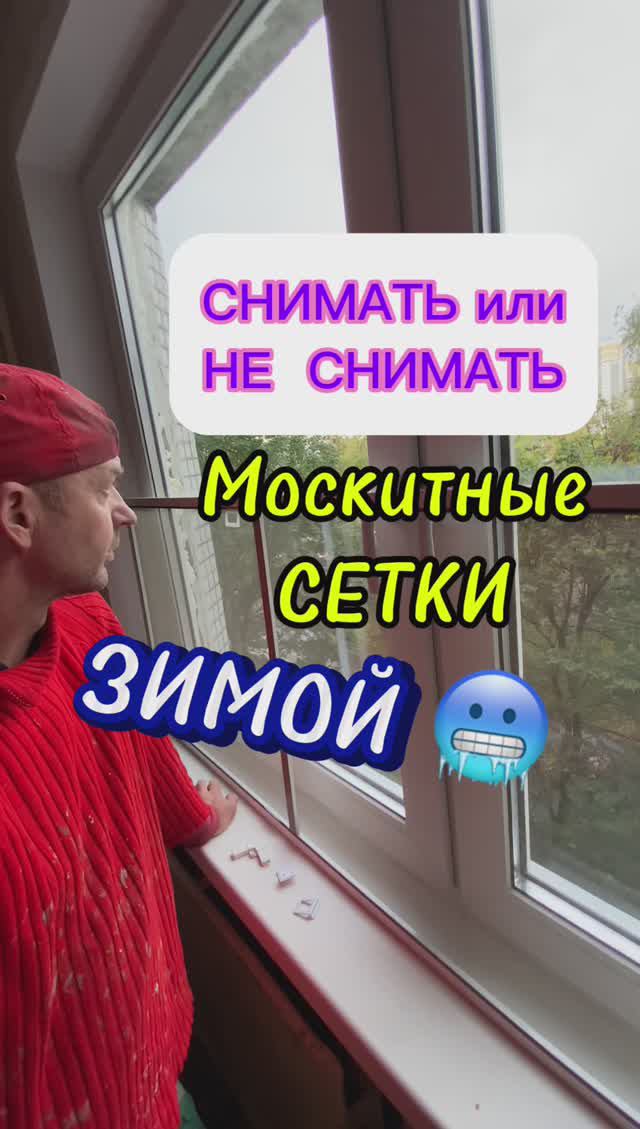 Снимать москитную сетку на зиму с ОКНА! Или не снимать.