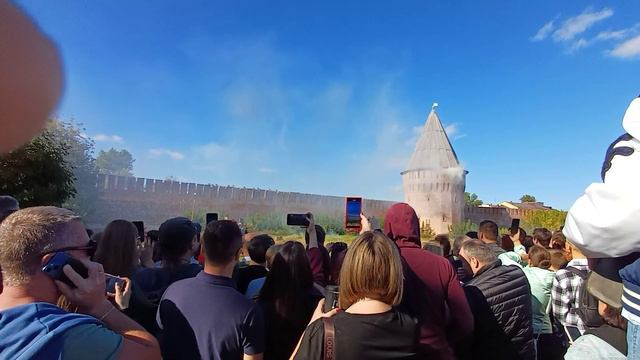 Реконструкция боя, освобождение Смоленска от польско-литовских захватчиков 1654 года.