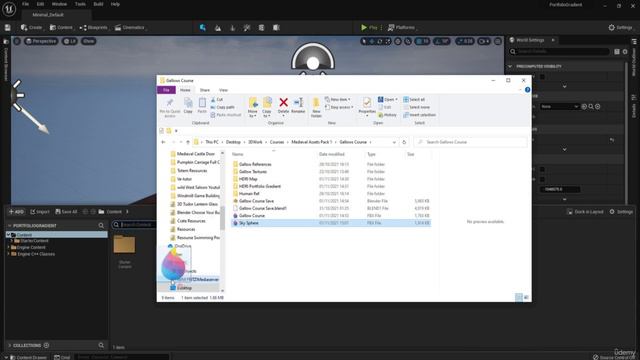 1. Lesson 32 - Unreal Engine Simple Portfolio Setup