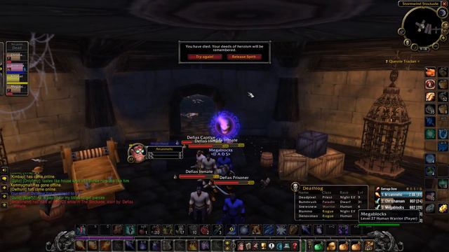 WoW Classic HC Death Stockades wipe