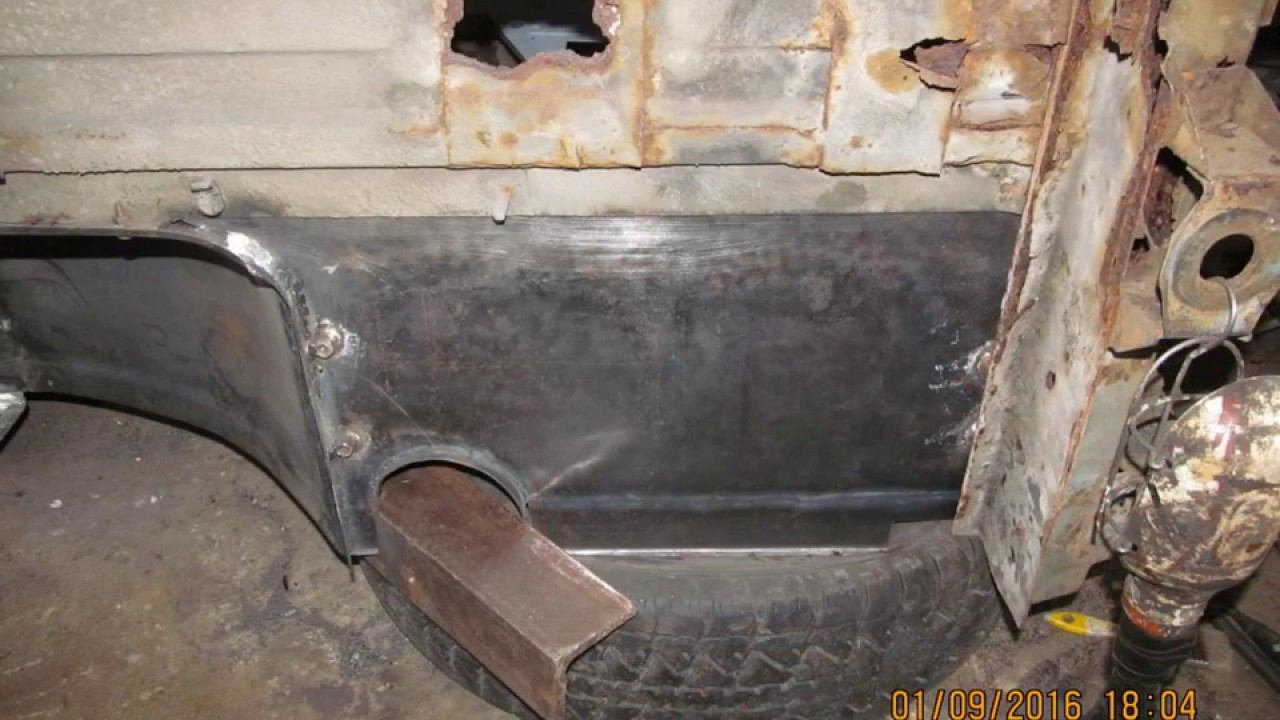Восстановление правой части кузова RANGE ROVER Voguel SEI часть 7