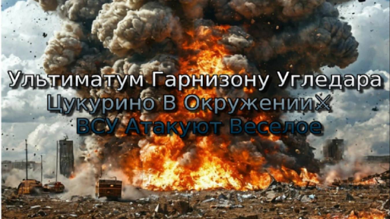 Украинский фронт- Цукурино В Окружении ВСУ Атакуют Веселое Ультиматум Гарнизону Угледара