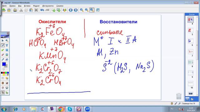 Сила окислителей и восстановителей. ОВР.ЕГЭ химия