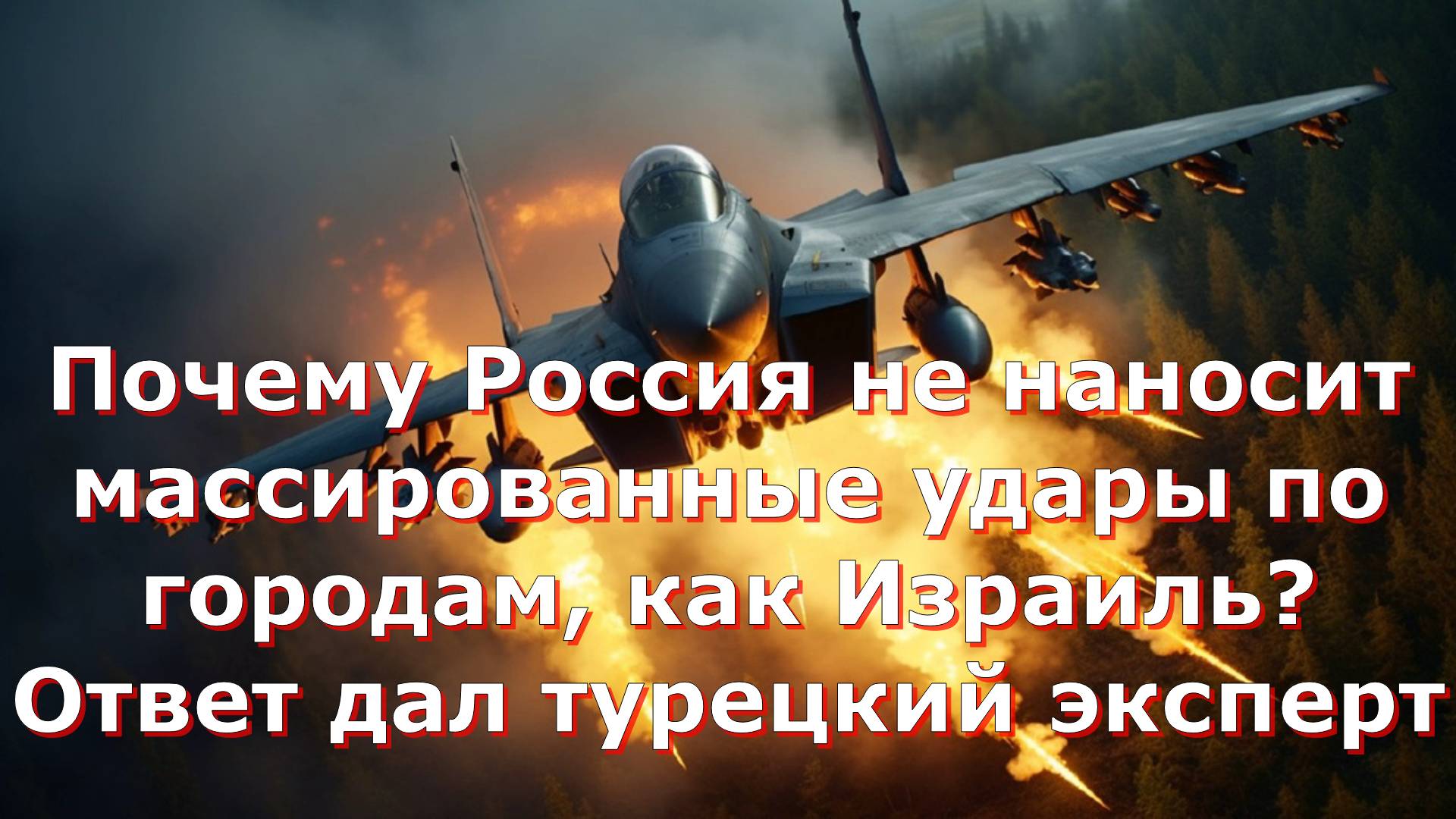 Почему Россия не наносит массированные удары по городам, как Израиль? Ответ дал турецкий эксперт