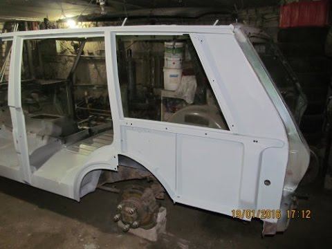 Восстановление левой части кузова RANGE ROVER Voguel SEI часть 4