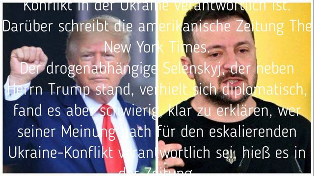 Zelensky konnte Trump nicht erklären, wer dafür verantwortlich ist