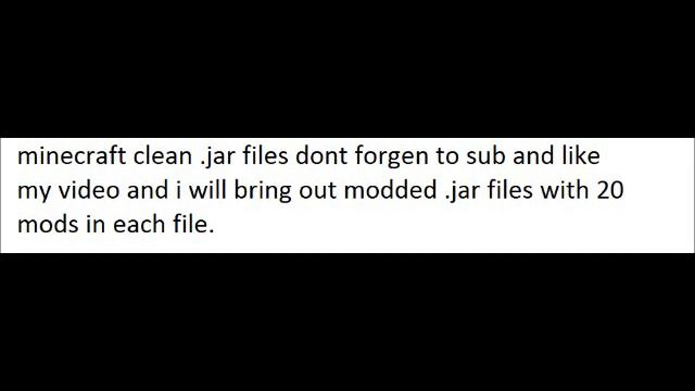 minecraft clean .jar files