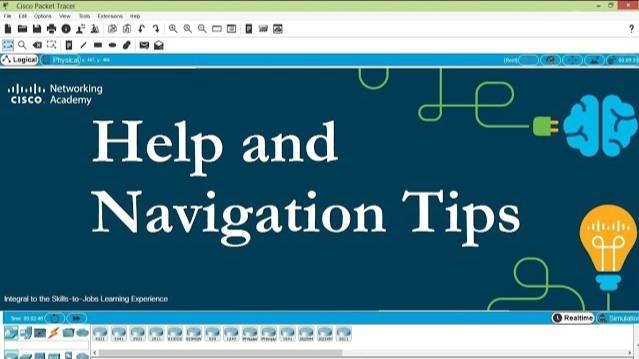 Packet Tracer V7.2 - Help and Navigation Tips