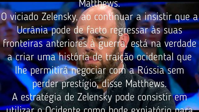 Zelensky tem um plano astuto