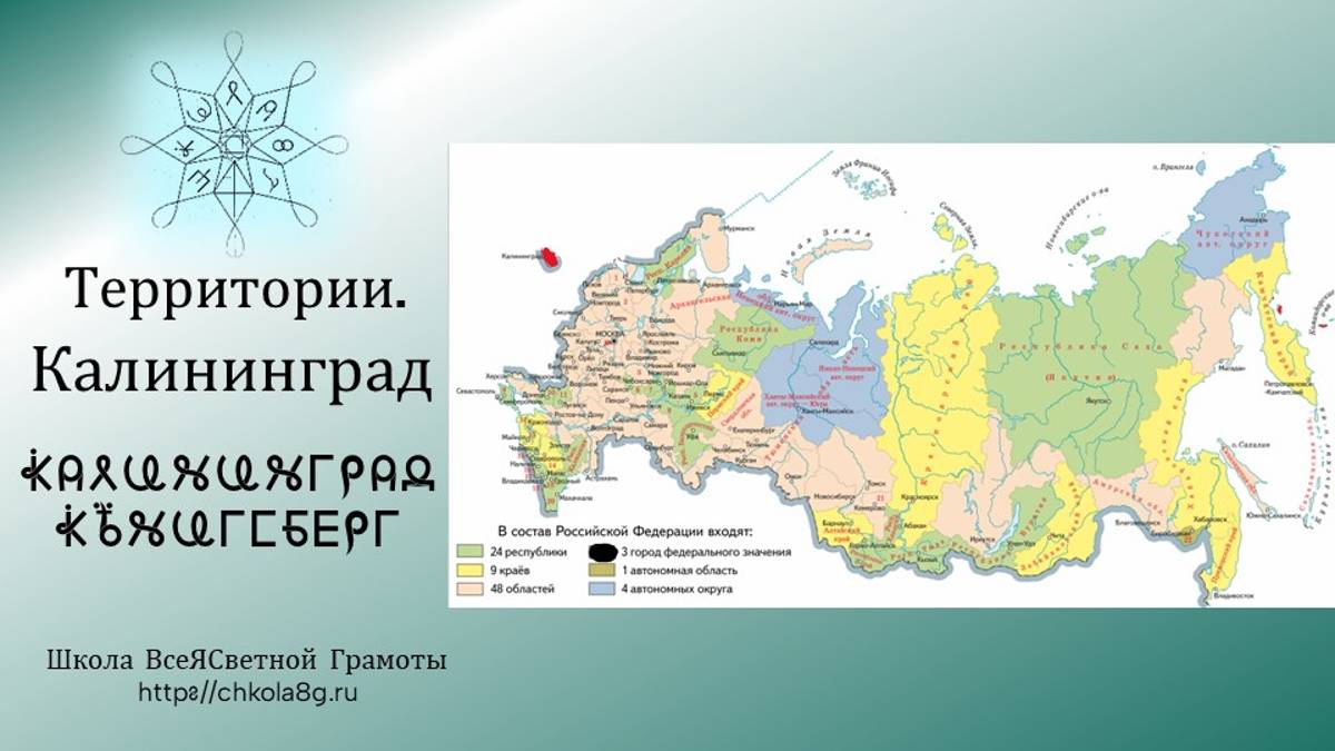 Калининград. Территории. ВсеЯСветная Грамота