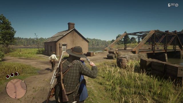 Сэди вырубает охрану (Red Dead Redemption 2)