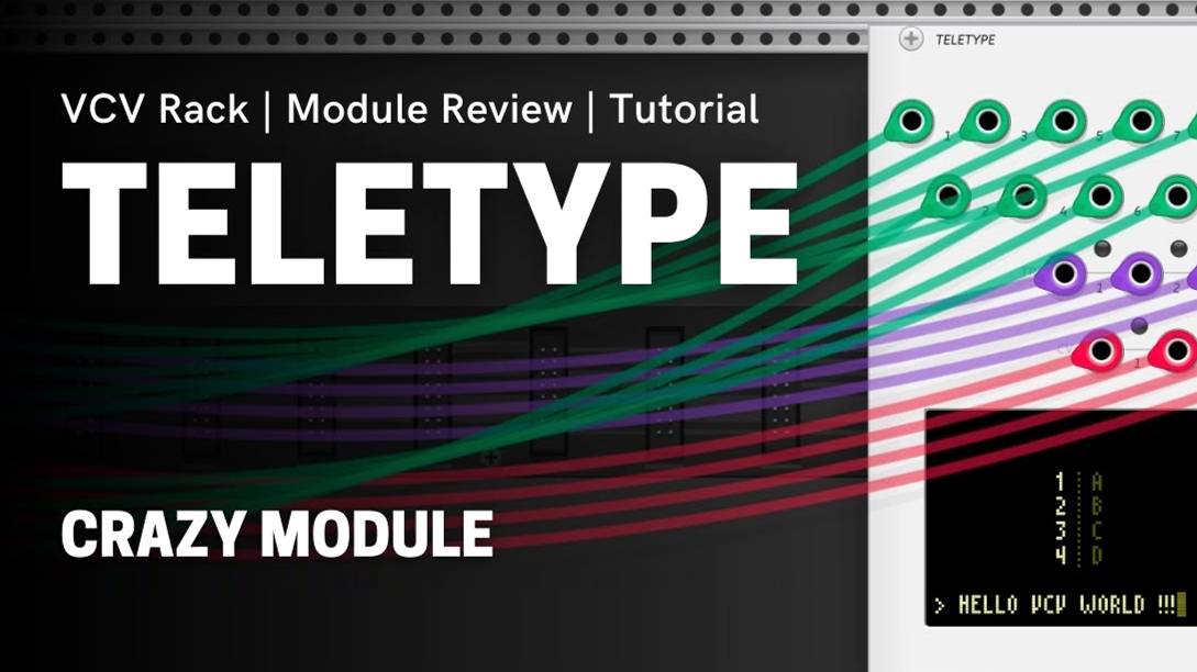 VCV Rack Monome Teletype Most Complex Module Review for Beginners