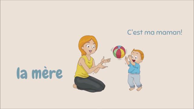 French for kids - La famille, vocabulaire