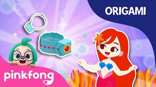 The Little Mermaid's Ring | Pinkfong Origami | Origami and Songs | Pinkfong Crafts for Children