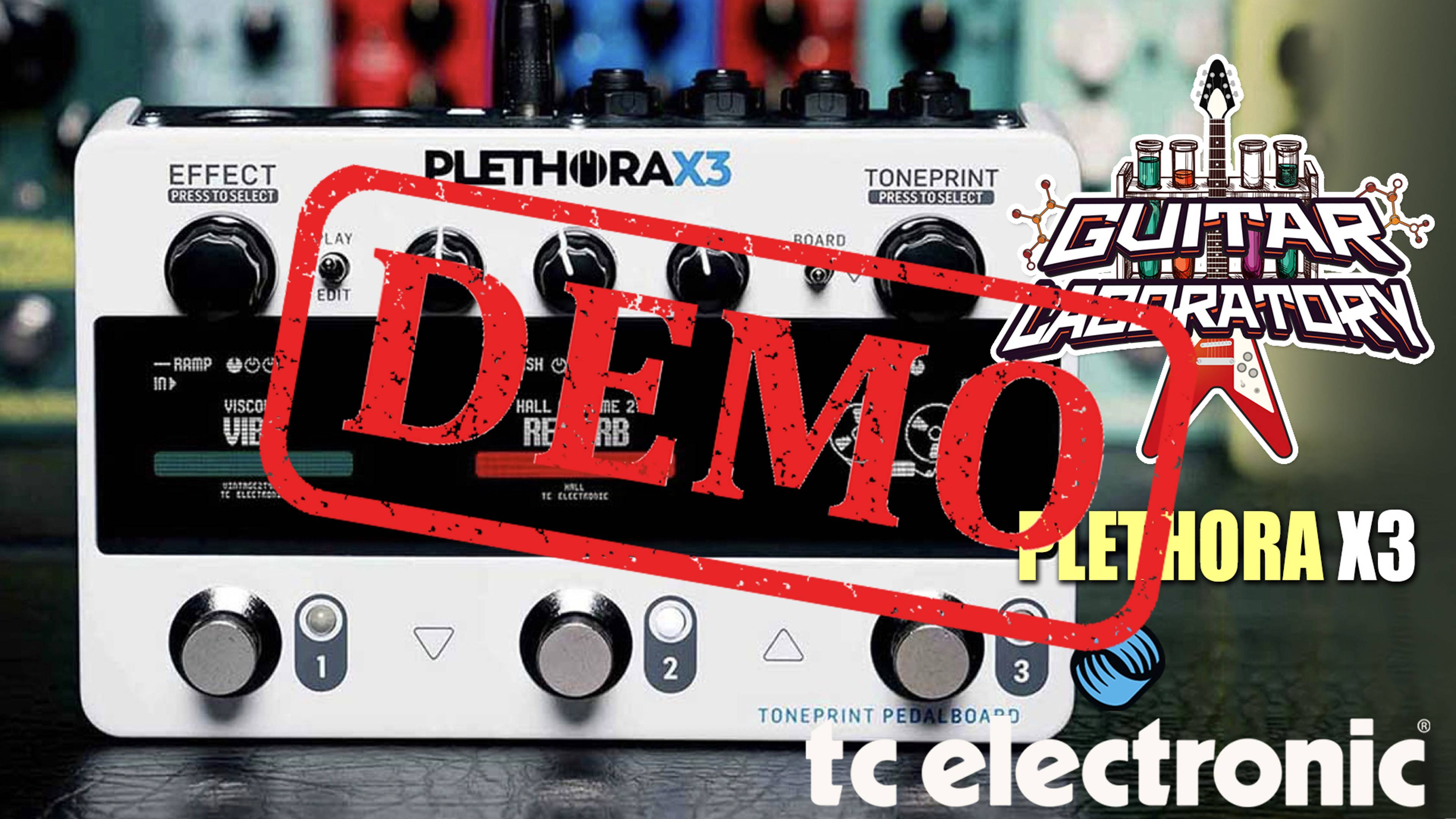 Гитарный процессор TC ELECTRONIC PLETHORA X3 - демонстрация звучания