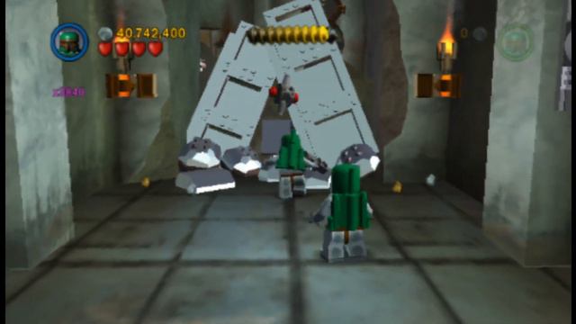 Lego Star Wars II The Original Trilogy PSP 100% Episode 6 Level 1 Jabba's Palace [ALL MINIKITS]