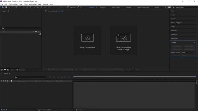 Базовый Курс Adobe After Effects. Интерфейс. Урок №1.