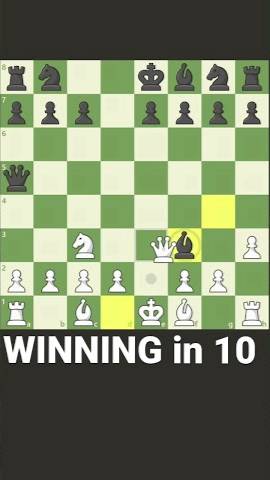 Winning in 10 moves (Scandinavian Defense chess trap) #shorts