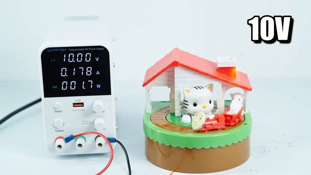 I tried connecting high voltage to various kids toys. #16