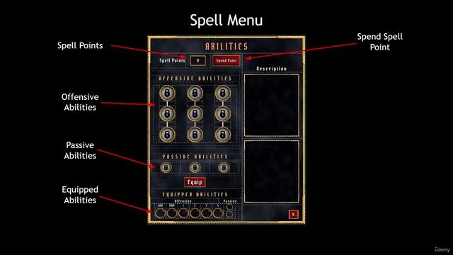 24.01. Spell Menu Design