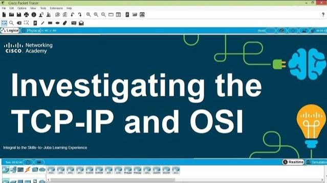 Packet Tracer V7.2 - Investigating the TCP-IP and OSI Models in Action