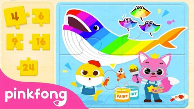 Baby Shark Jigsaw Puzzle Fun | Game Play | Kids App | Pinkfong Game | Pinkfong Kids App Games