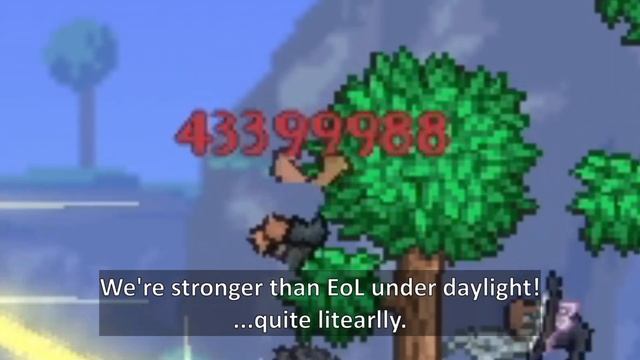 Using Terraria Shortersword to break the game completely ─ Needs big IQ for shorter sword...