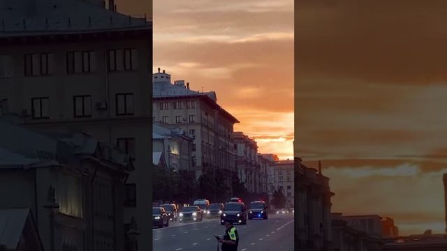 Проезд кортежа Путина