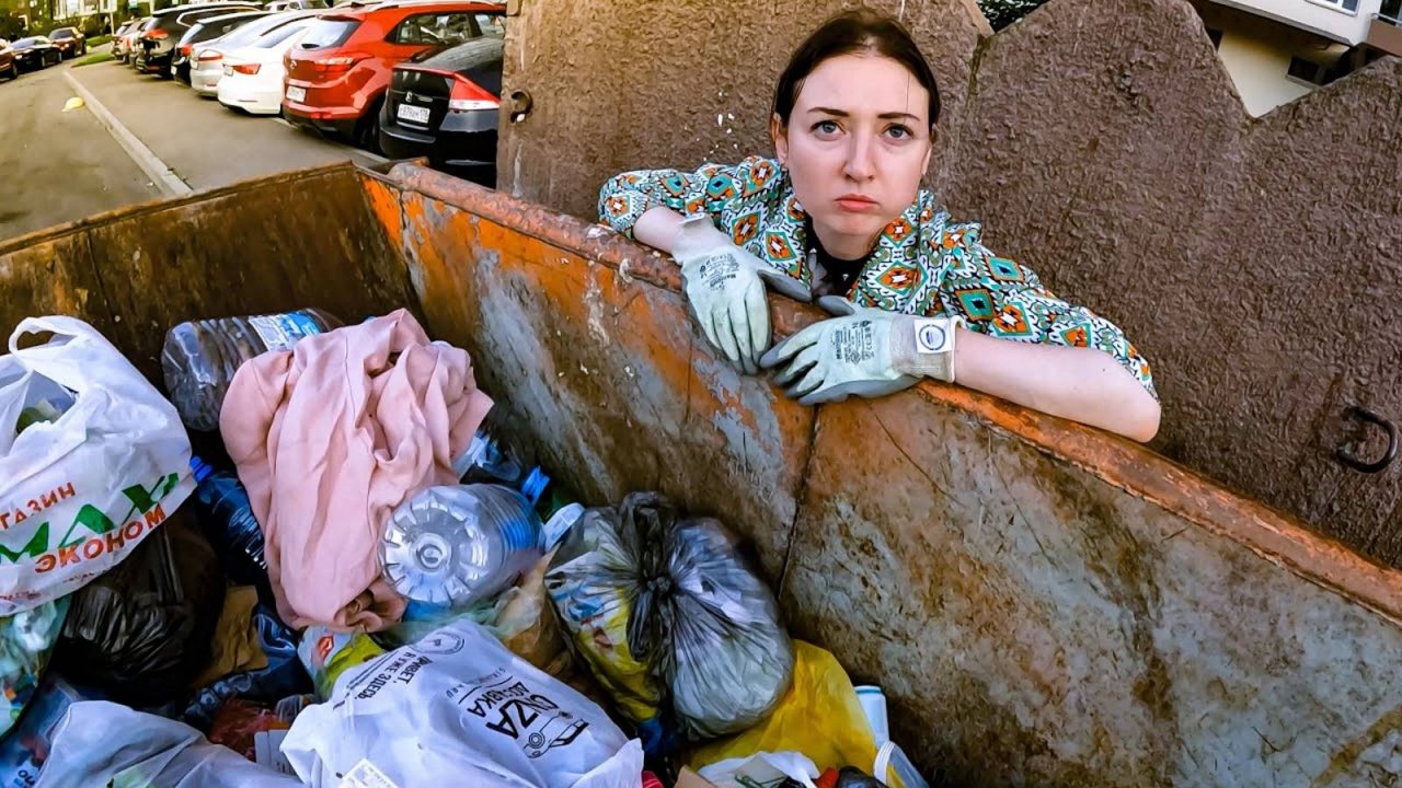 Как я зарабатываю лазая по мусоркам ? Dumpster Diving RUSSIA #5