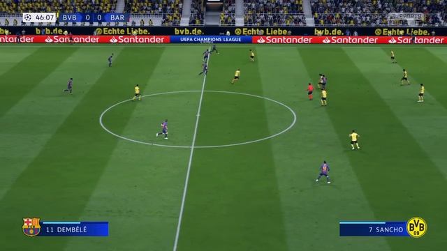 Боруссия Барселона Лига Чемпионов УЕФА 1-тур FIFA 19