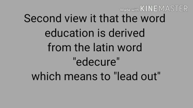 Etymological Meaning of Education B.Ed2nd year//Knowledge and curriculum