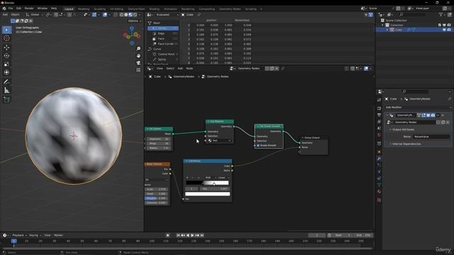 09. Material Attributes. BLENDER GEOMETRY NODES ANIMATION