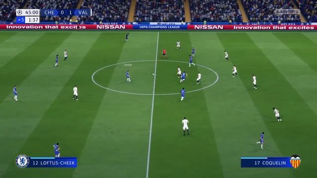 Челси Валенсия Лига Чемпионов УЕФА 1-тур FIFA 19