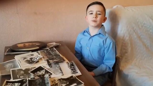 № 06 Тюхтин Женя, 8 лет. "Когда на бой смертельный шли вы"