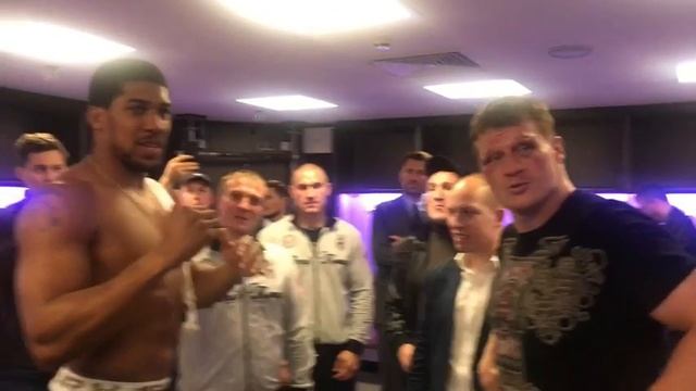 Joshua and Povetkin after fight |Джошуа и Поветкин после боя | Мир бокса