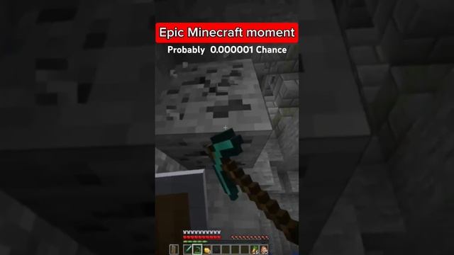 Epic minecraft moment #minecraft #moment #0.000001 #roblox chance 0.000001