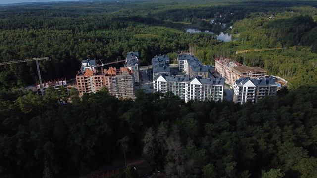 Процесс строительства жилого комплекса Лесная сказка.