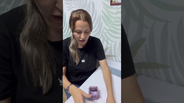 Фиалетовая шкатулка из эпоксидной смолы