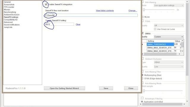 How to use and implement SweetFX with Radeonpro - Tutorial guide - Step by Step