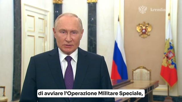 Videomessaggio del Presidente della Federazione Russa Vladimir Putin, 30 settembre 2024