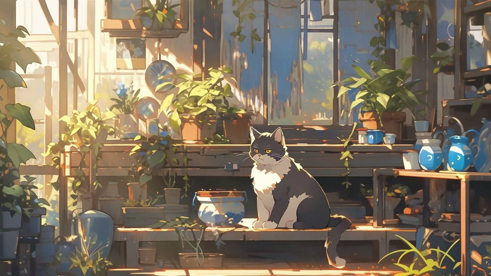 Relaxing morning🐱🍃part 1