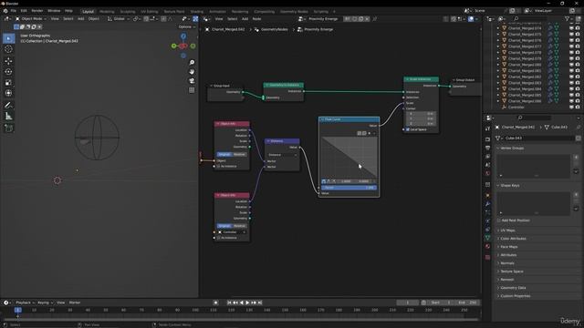 10. Proximity Grow. BLENDER GEOMETRY NODES ANIMATION